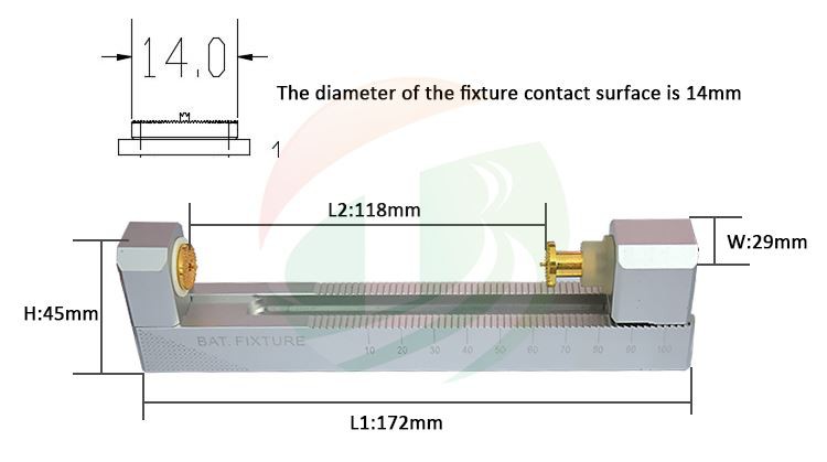 Cylindrical Cell Battery Testing Clamp